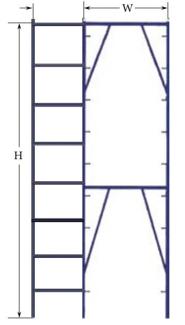 Walk thru - Apartment frame with 18 ladder Walk thru - Apartment frame with 18 ladder